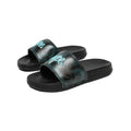 Black - Back - Hype Childrens-Kids Topographic Mini Script Sliders