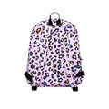 Lilac-Black - Back - Hype Leopard Print Knapsack