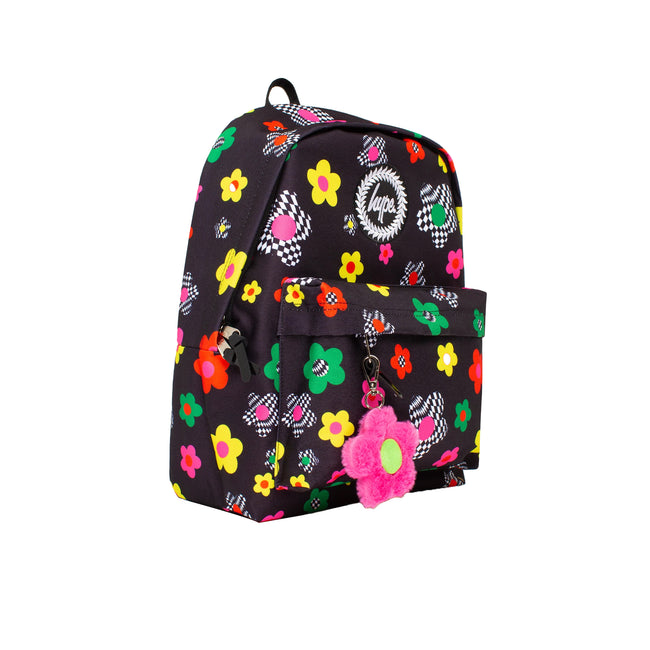Black - Side - Hype Disco Daisy Knapsack