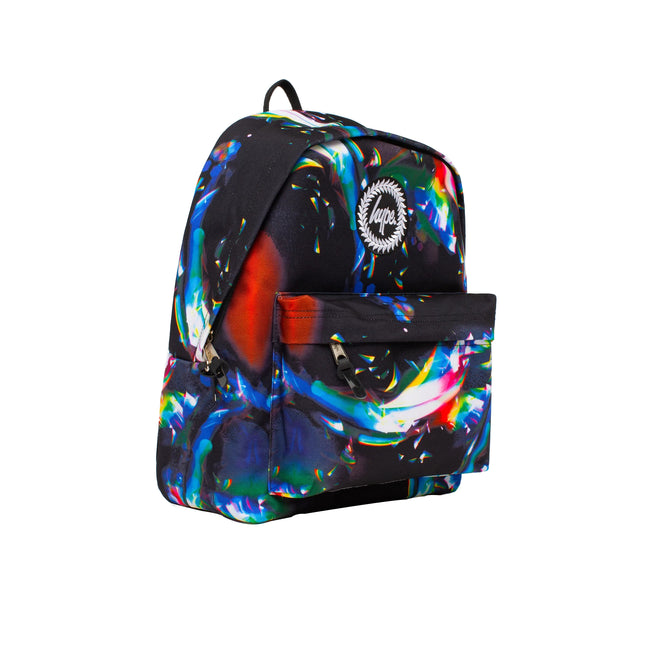 Black - Side - Hype Rainbow Reflective Knapsack