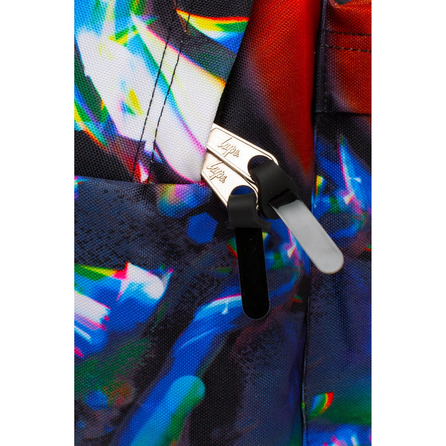 Black - Close up - Hype Rainbow Reflective Knapsack