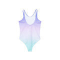 Aqua - Back - Hype Girls Fade Script One Piece Bathing Suit