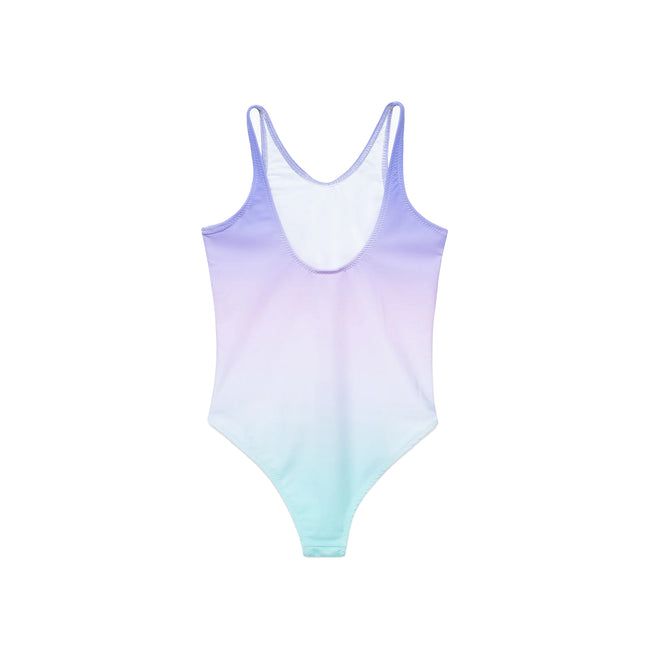 Aqua - Back - Hype Girls Fade Script One Piece Bathing Suit