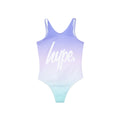 Aqua - Front - Hype Girls Fade Script One Piece Bathing Suit