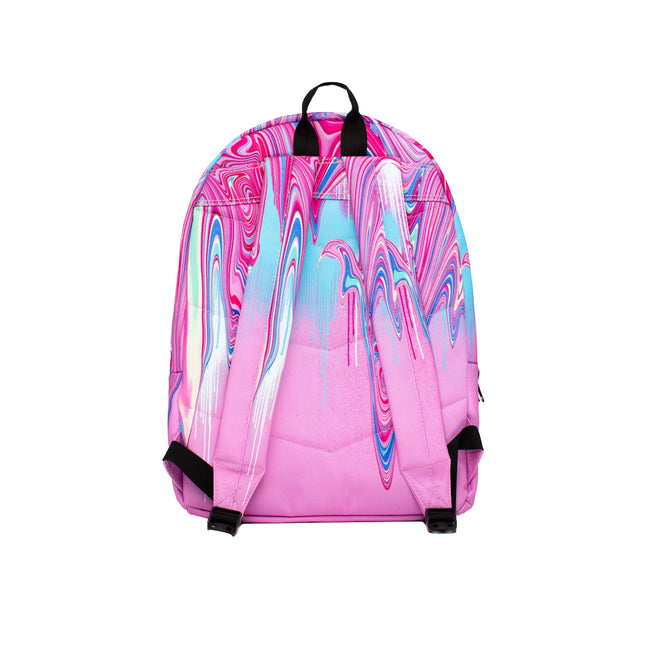 Pink-Blue - Back - Hype Marble Drips Knapsack