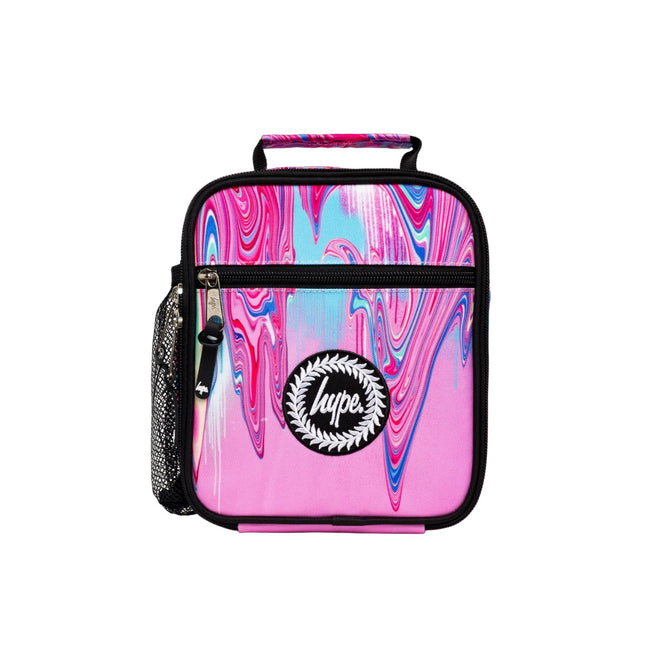 Pink - Front - Hype Marble Drips Lunch Bag