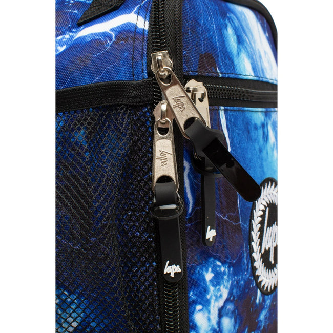 Blue - Close up - Hype Galaxy Lightning Lunch Bag