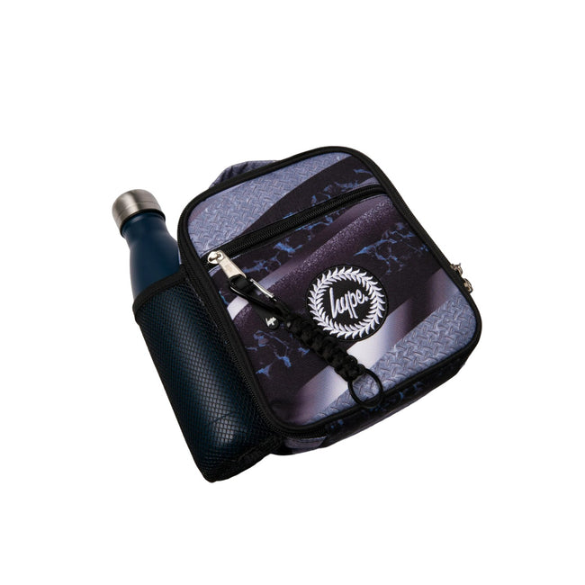Black-Gray - Lifestyle - Hype Mono Gradient Textured Lunch Bag