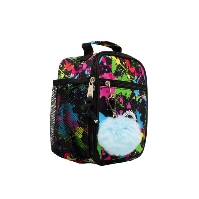Multicolored - Side - Hype Rainbow Paint Splatter Lunch Bag