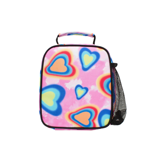 Multicolored - Back - Hype Glow Hearts Lunch Bag