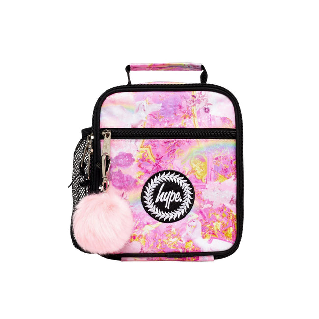 Pink - Front - Hype Rainbow Unicorn Renaissance Unicorn Lunch Bag