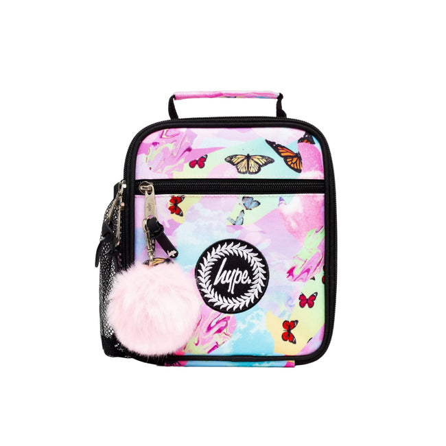 Multicolored - Front - Hype Rainbow Butterfly Skies Collage Lunch Bag