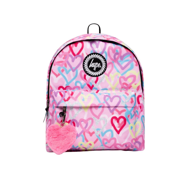 Pink - Front - Hype Hearts Knapsack