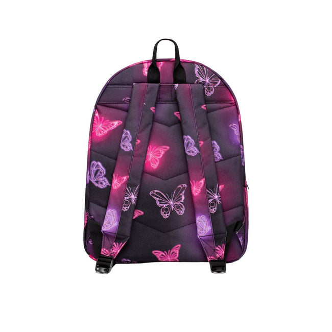 Pink-Purple-Black - Back - Hype Chrome Glow Butterfly Knapsack
