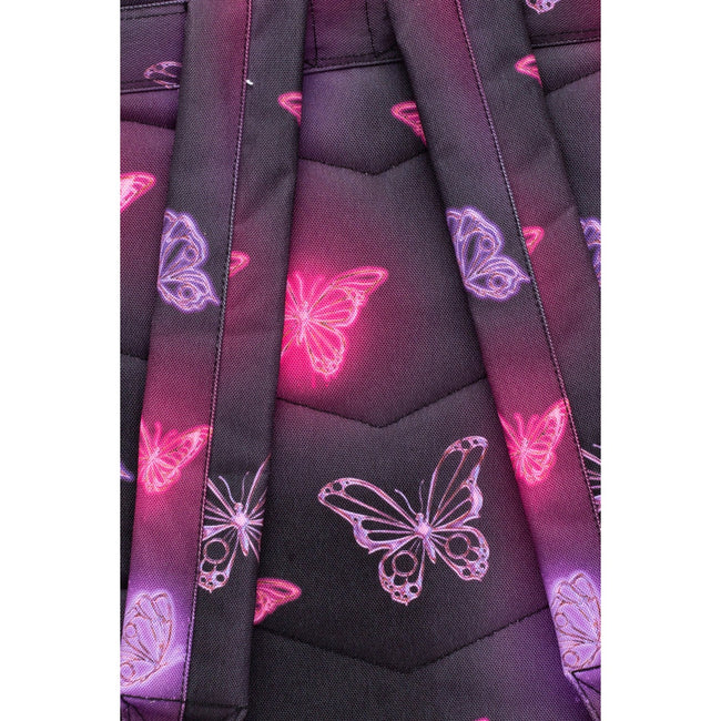 Pink-Purple-Black - Pack Shot - Hype Chrome Glow Butterfly Knapsack