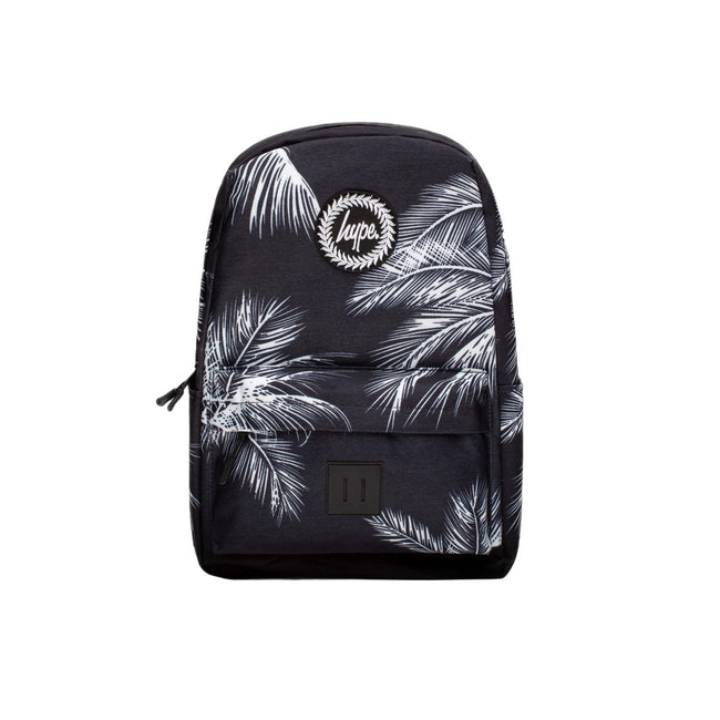Black-White - Front - Hype Palm Leaf Knapsack