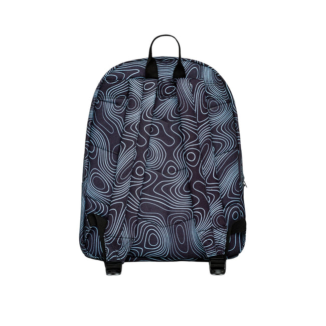 Black-Blue - Back - Hype Topographic Knapsack