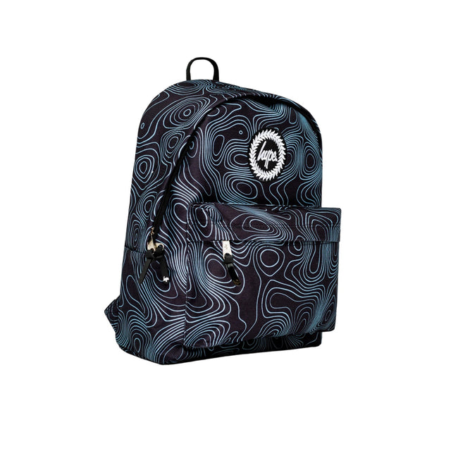 Black-Blue - Side - Hype Topographic Knapsack