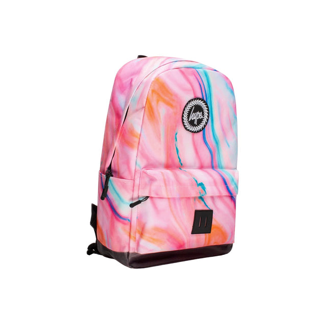 Pink-Multicolored - Side - Hype Marble Crest Knapsack