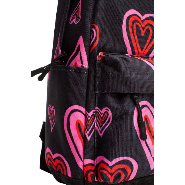 Black-Pink-Red - Side - Hype Hearts Knapsack