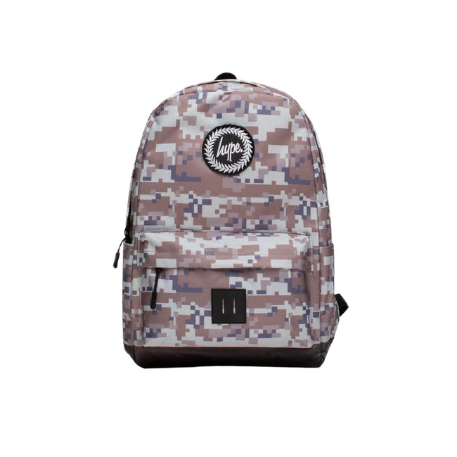 Brown-Green-Black - Front - Hype Pixel Camo Knapsack
