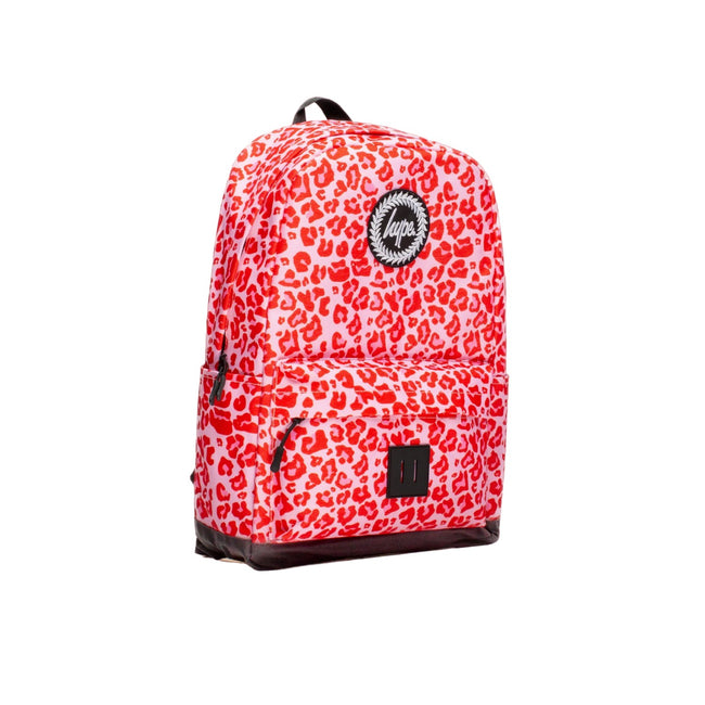 Pink-Red - Side - Hype Leopard Knapsack