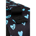 Black-Blue-Purple - Close up - Hype Scribble Heart Crest Lunch Bag