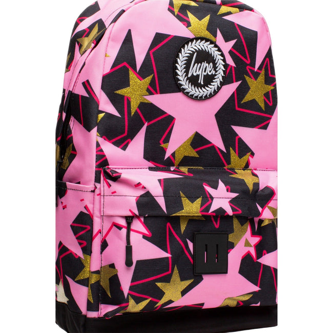 Black-Pink-Gold - Side - Hype Stars Knapsack