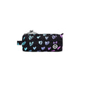 Black-Blue-Purple - Front - Hype Scribble Heart Crest Pencil Case