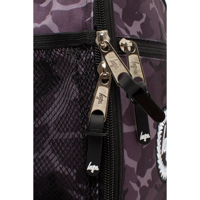 Black-Gray - Close up - Hype Mono Camo Lunch Bag