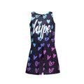 Black-Pink-Blue - Front - Hype Girls Scribble Heart Playsuit