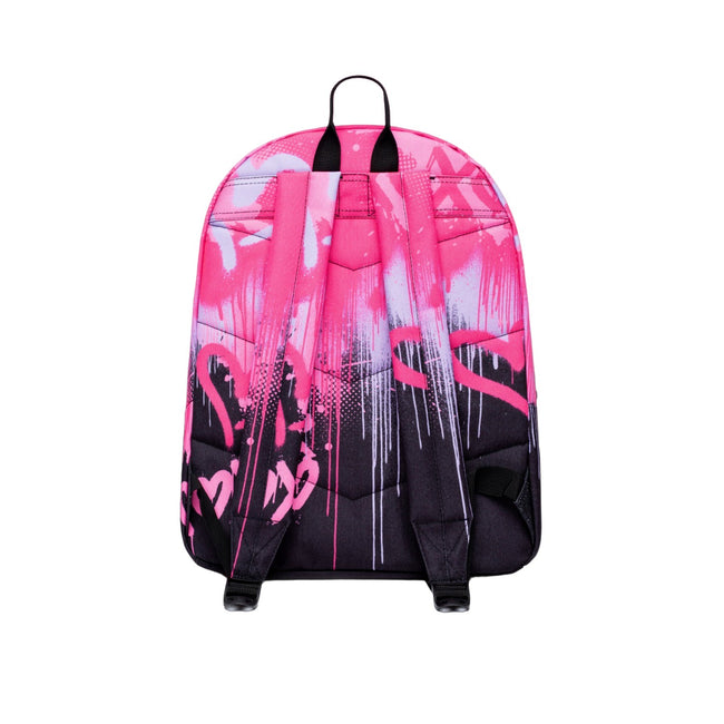 Black-Pink - Back - Hype Hearts Drip Knapsack