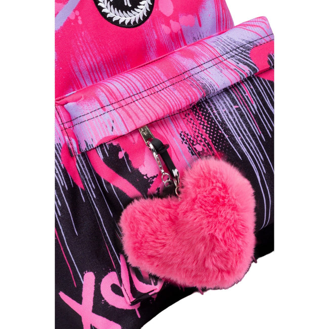 Black-Pink - Pack Shot - Hype Hearts Drip Knapsack