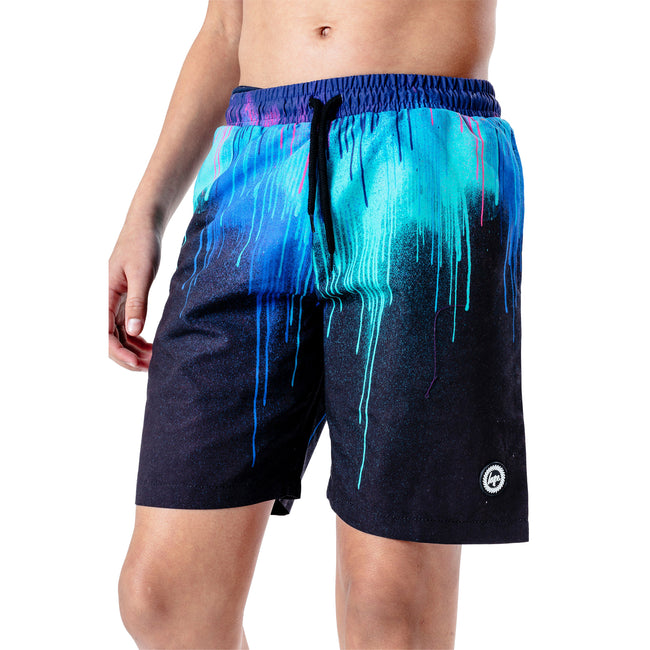 Multicolored - Side - Hype Boys Neon Drips Swim Shorts