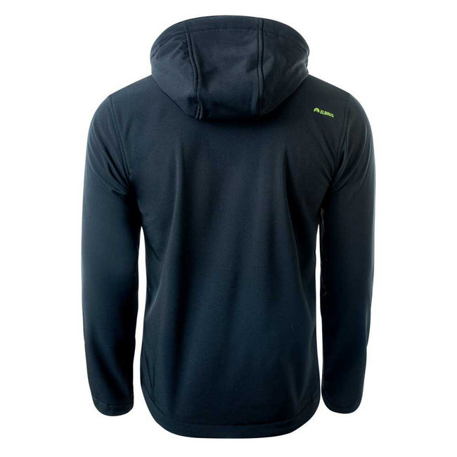 Black-Yellow Green - Back - Elbrus Mens Iver Soft Shell Jacket