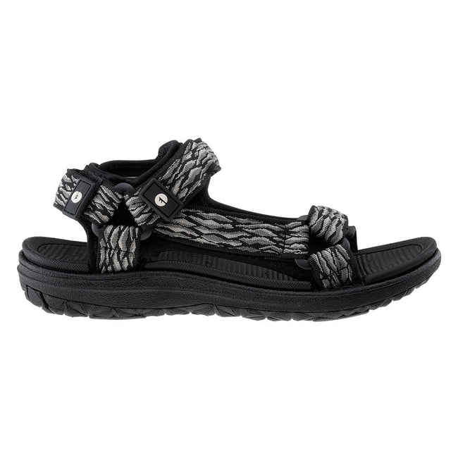 Black-Gray - Back - Hi-Tec Mens Hanary Sandals