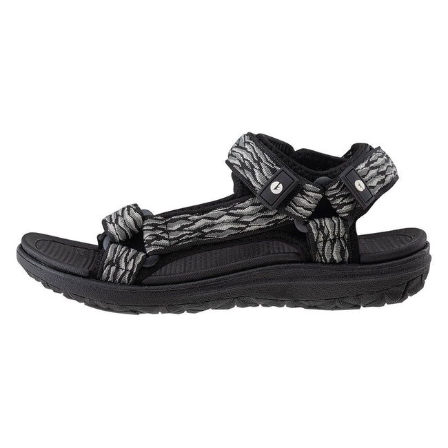 Black-Gray - Side - Hi-Tec Mens Hanary Sandals