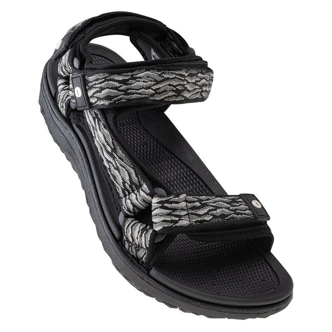 Black-Gray - Close up - Hi-Tec Mens Hanary Sandals