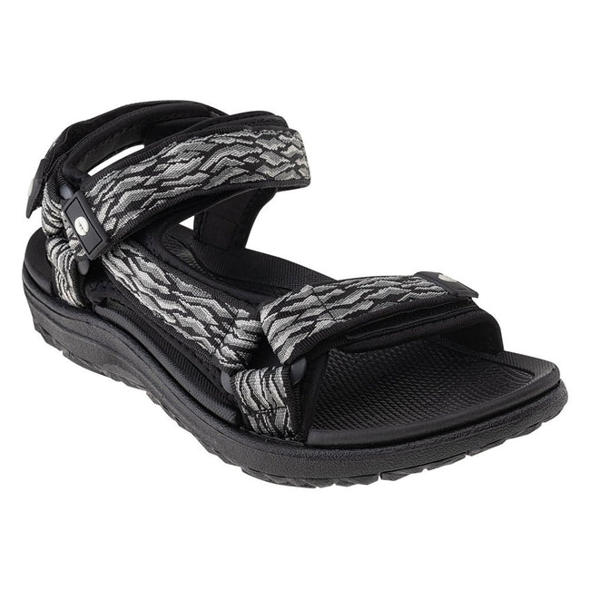 Black-Gray - Front - Hi-Tec Mens Hanary Sandals