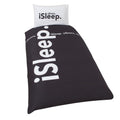 Black-White - Front - ISleep Reversible Quilt-Duvet Cover Bedding Set