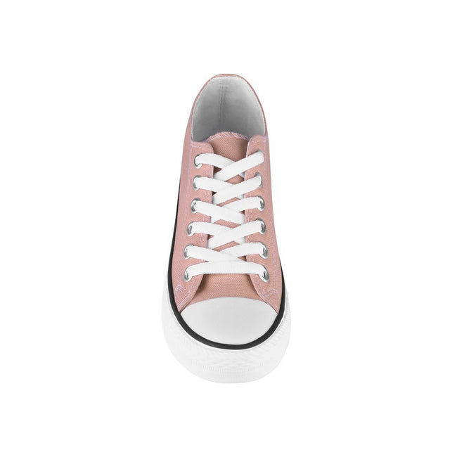 Pink-White - Pack Shot - Krisp Womens-Ladies Basic Low Top Sneakers