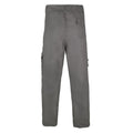Gray - Back - Krisp Mens Multi Pocket Cargo Trousers