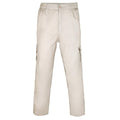 Stone - Front - Krisp Mens Multi Pocket Cargo Trousers