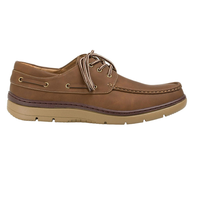 Camel - Back - Krisp Mens Plain Leather Boat Shoes