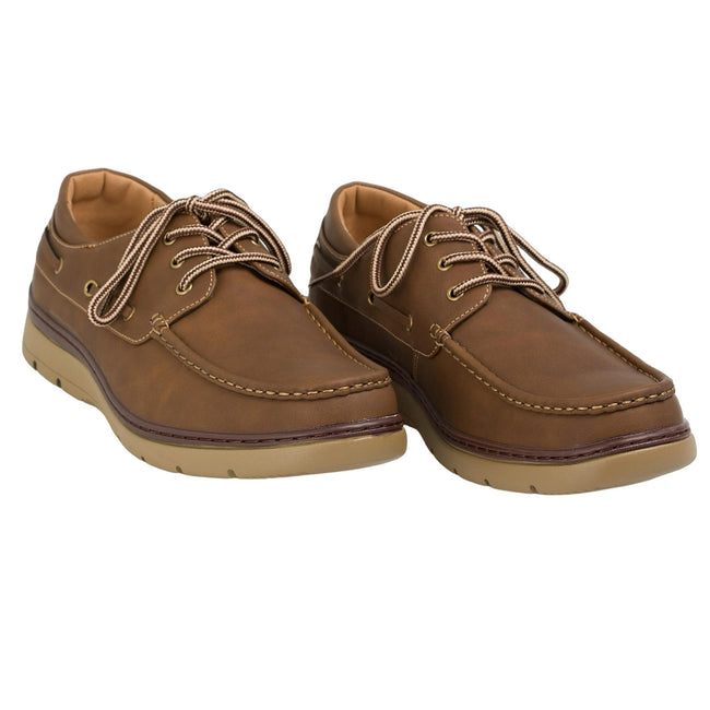 Camel - Lifestyle - Krisp Mens Plain Leather Boat Shoes