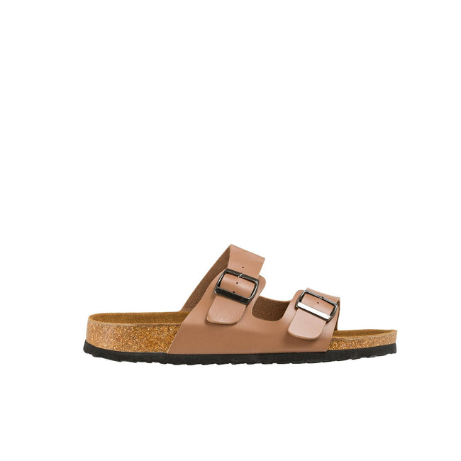 Camel - Front - Krisp Mens Leather Sandals