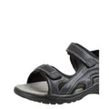 Blue - Pack Shot - Krisp Mens Leather Sport Sandals