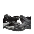 Black - Lifestyle - Krisp Mens Leather Sport Sandals