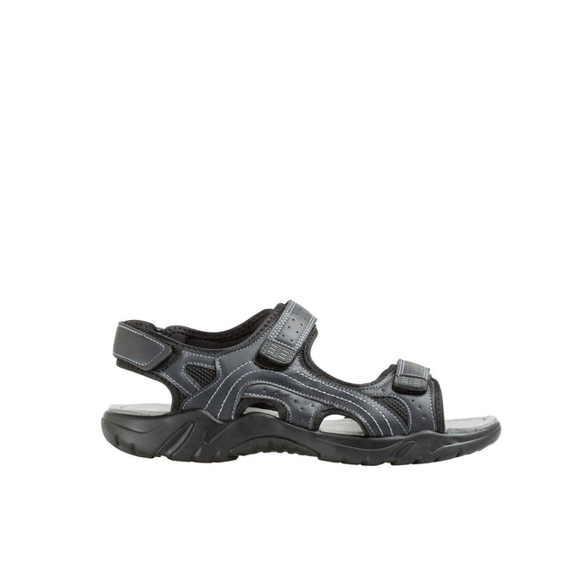Blue - Front - Krisp Mens Leather Sport Sandals