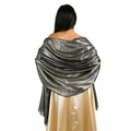 Black - Back - Krisp Lurex Shawl